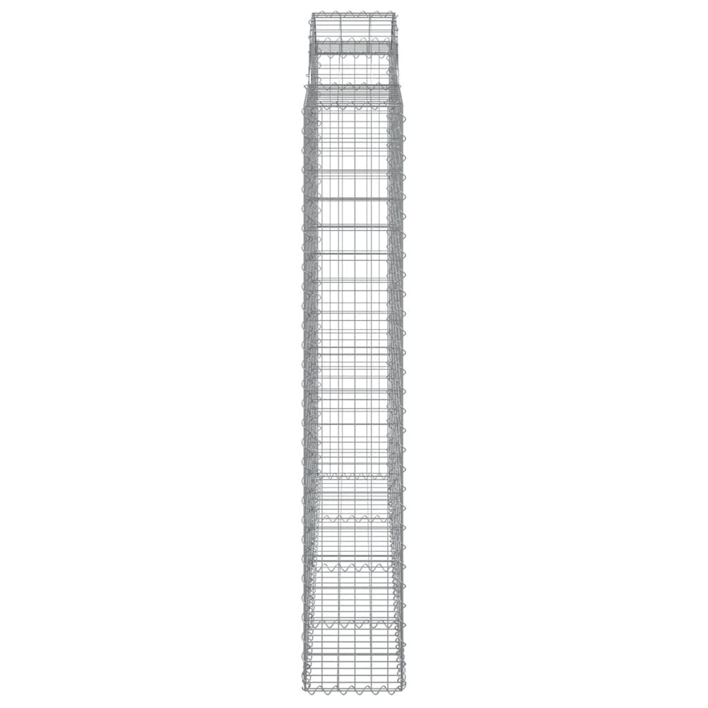 vidaXL Συρματοκιβώτια Τοξωτά 7 τεμ. 200x50x180/200 εκ. Γαλβαν. Ατσάλι - Image 5