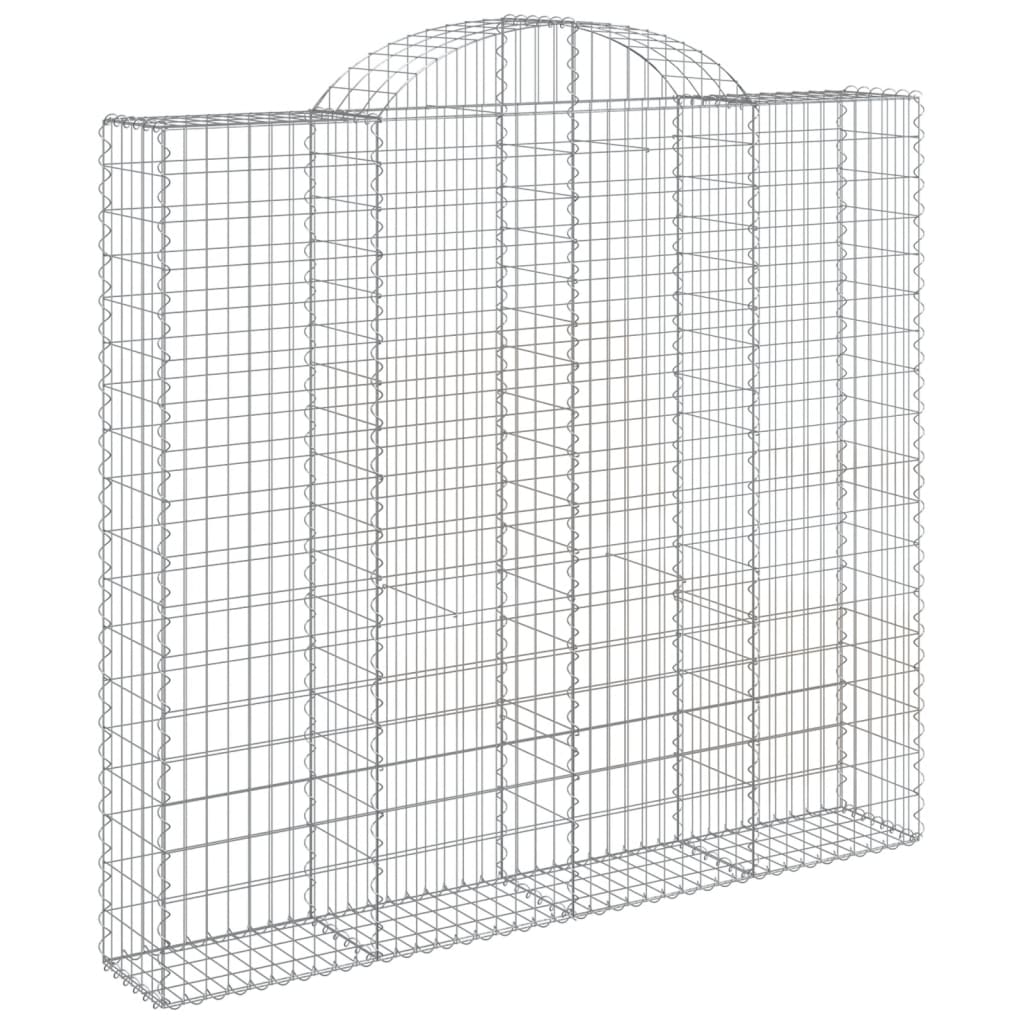 vidaXL Συρματοκιβώτια Τοξωτά 11 τεμ. 200x50x180/200 εκ. Γαλβαν. Ατσάλι - Image 3