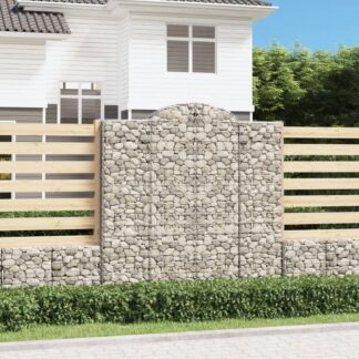 vidaXL Συρματοκιβώτια Τοξωτά 11 τεμ. 200x50x200/220 εκ. Γαλβαν. Ατσάλι