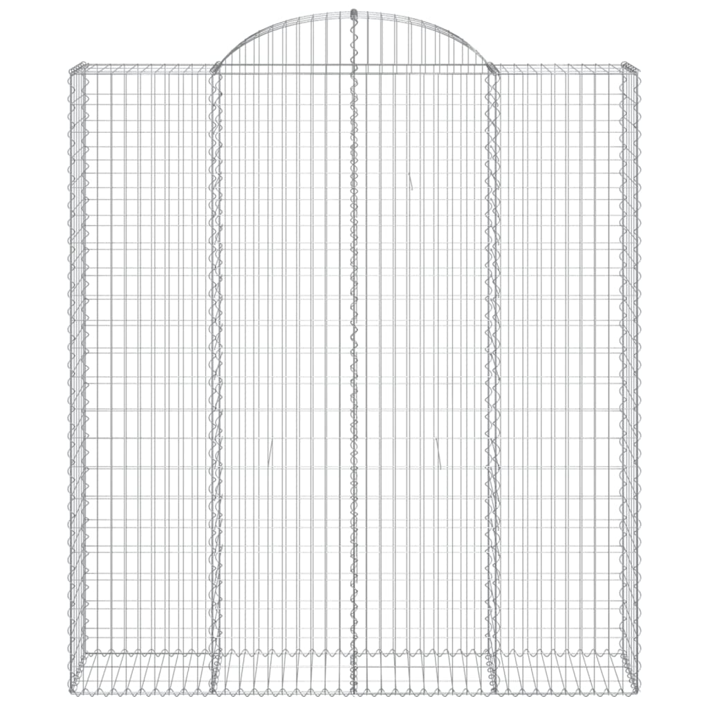 vidaXL Συρματοκιβώτια Τοξωτά 7 τεμ. 200x50x220/240 εκ. Γαλβαν. Ατσάλι - Image 4