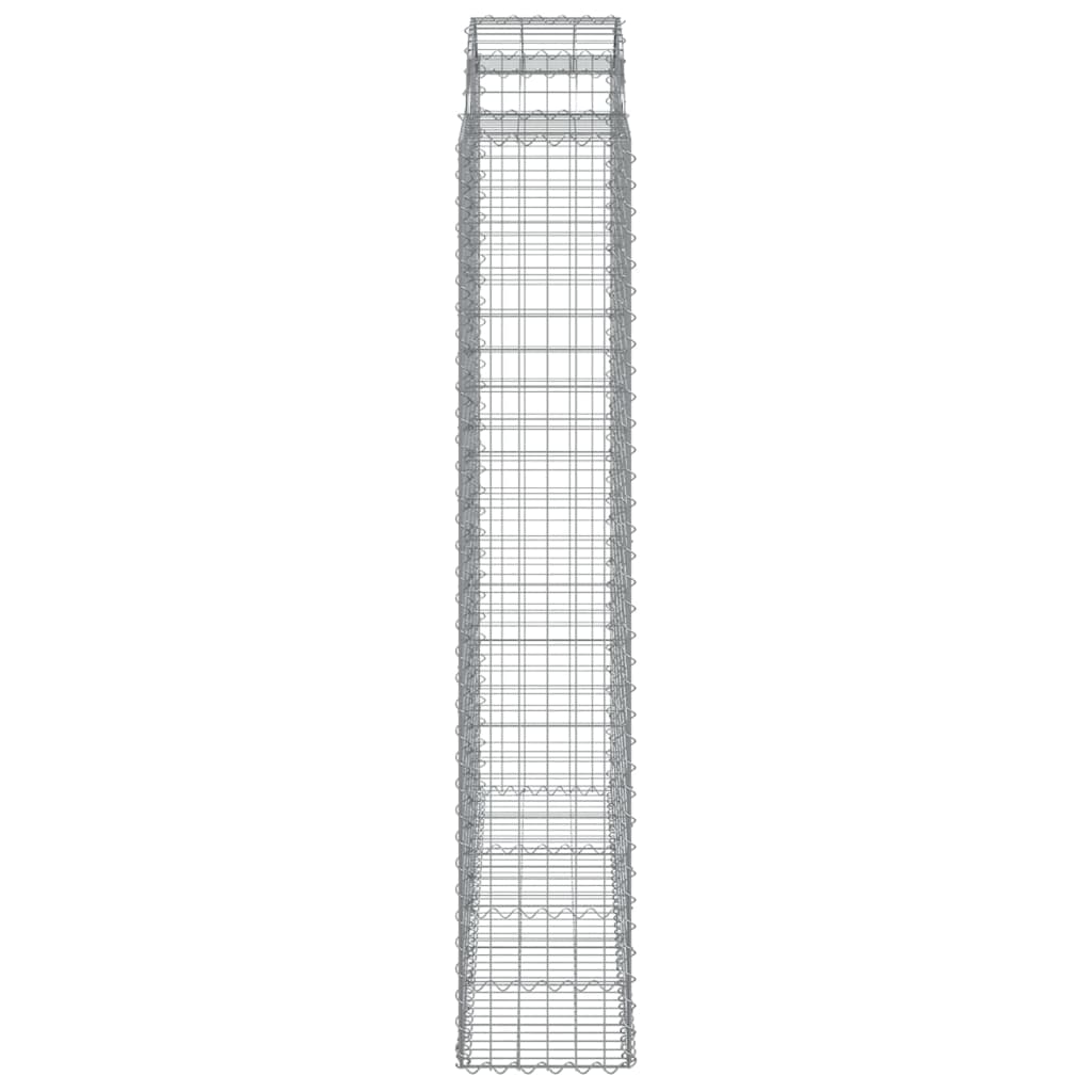 vidaXL Συρματοκιβώτια Τοξωτά 7 τεμ. 200x50x220/240 εκ. Γαλβαν. Ατσάλι - Image 5