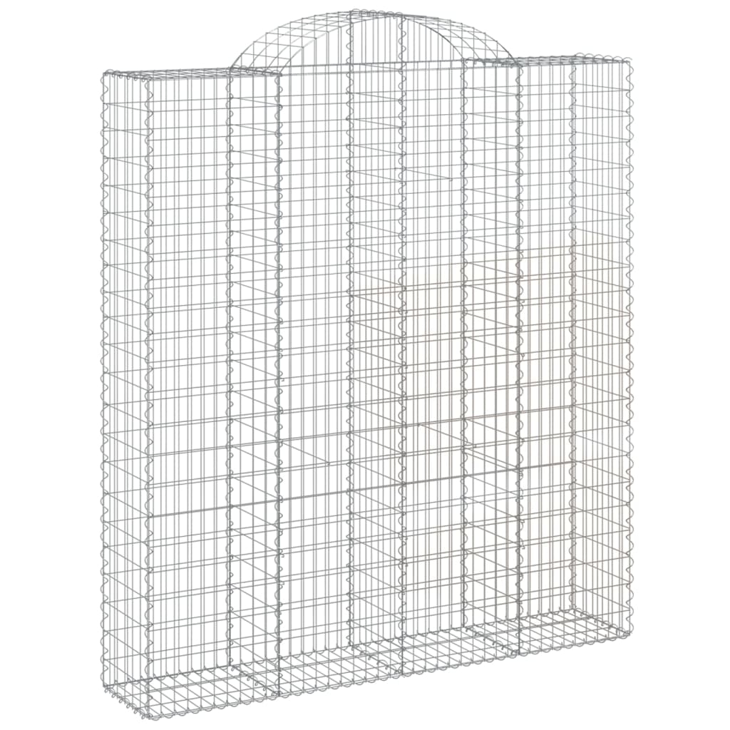 vidaXL Συρματοκιβώτια Τοξωτά 15 τεμ. 200x50x220/240 εκ. Γαλβαν. Ατσάλι - Image 3