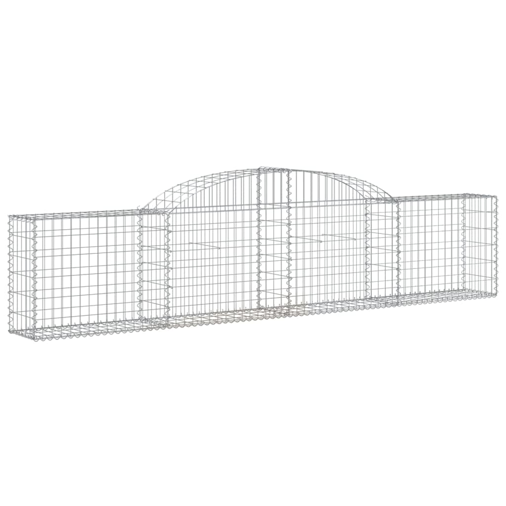 vidaXL Συρματοκιβώτια Τοξωτά 15 τεμ. 300x30x60/80 εκ. Γαλβαν. Ατσάλι - Image 3