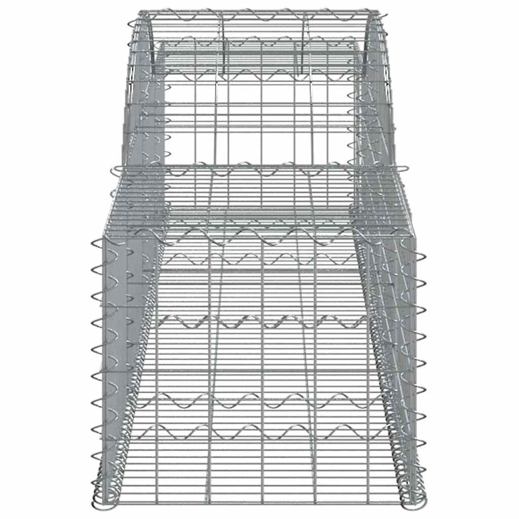 vidaXL Συρματοκιβώτια Τοξωτά 30 τεμ. 300x50x40/60 εκ. Γαλβαν. Ατσάλι - Image 5