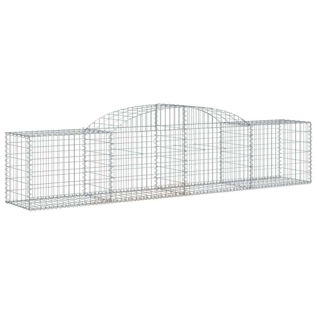 vidaXL Συρματοκιβώτια Τοξωτά 5 τεμ. 300x50x60/80 εκ. Γαλβαν. Ατσάλι - Image 3