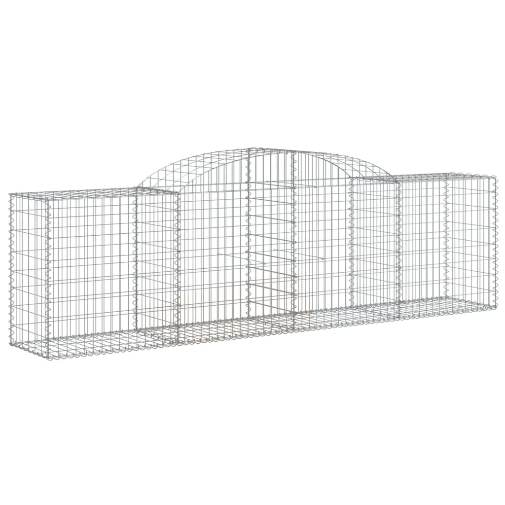 vidaXL Συρματοκιβώτια Τοξωτά 12 τεμ. 300x50x80/100 εκ. Γαλβαν. Ατσάλι - Image 3