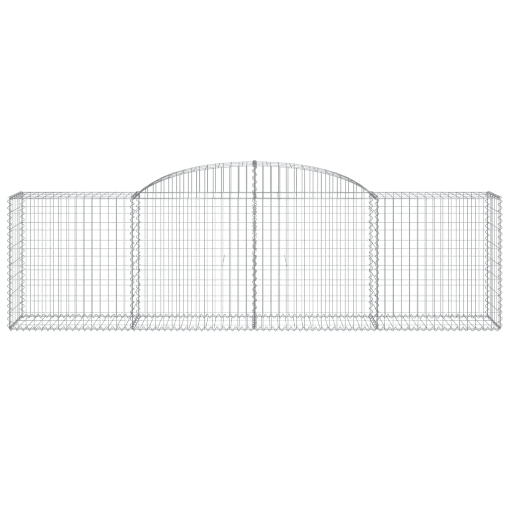 vidaXL Συρματοκιβώτια Τοξωτά 12 τεμ. 300x50x80/100 εκ. Γαλβαν. Ατσάλι - Image 4
