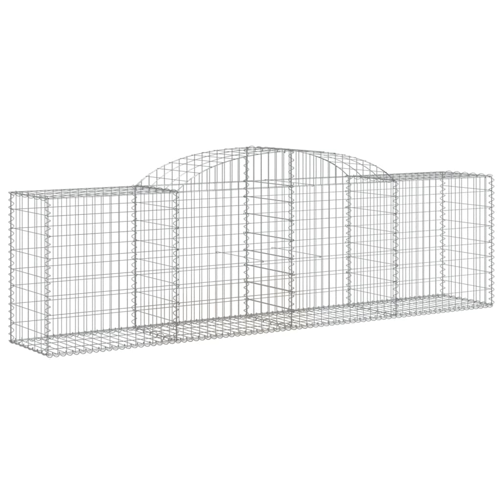 vidaXL Συρματοκιβώτια Τοξωτά 17 τεμ. 300x50x80/100 εκ. Γαλβαν. Ατσάλι - Image 3