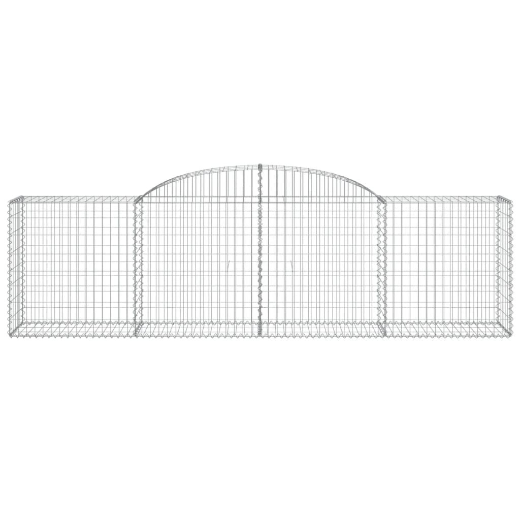vidaXL Συρματοκιβώτια Τοξωτά 17 τεμ. 300x50x80/100 εκ. Γαλβαν. Ατσάλι - Image 4