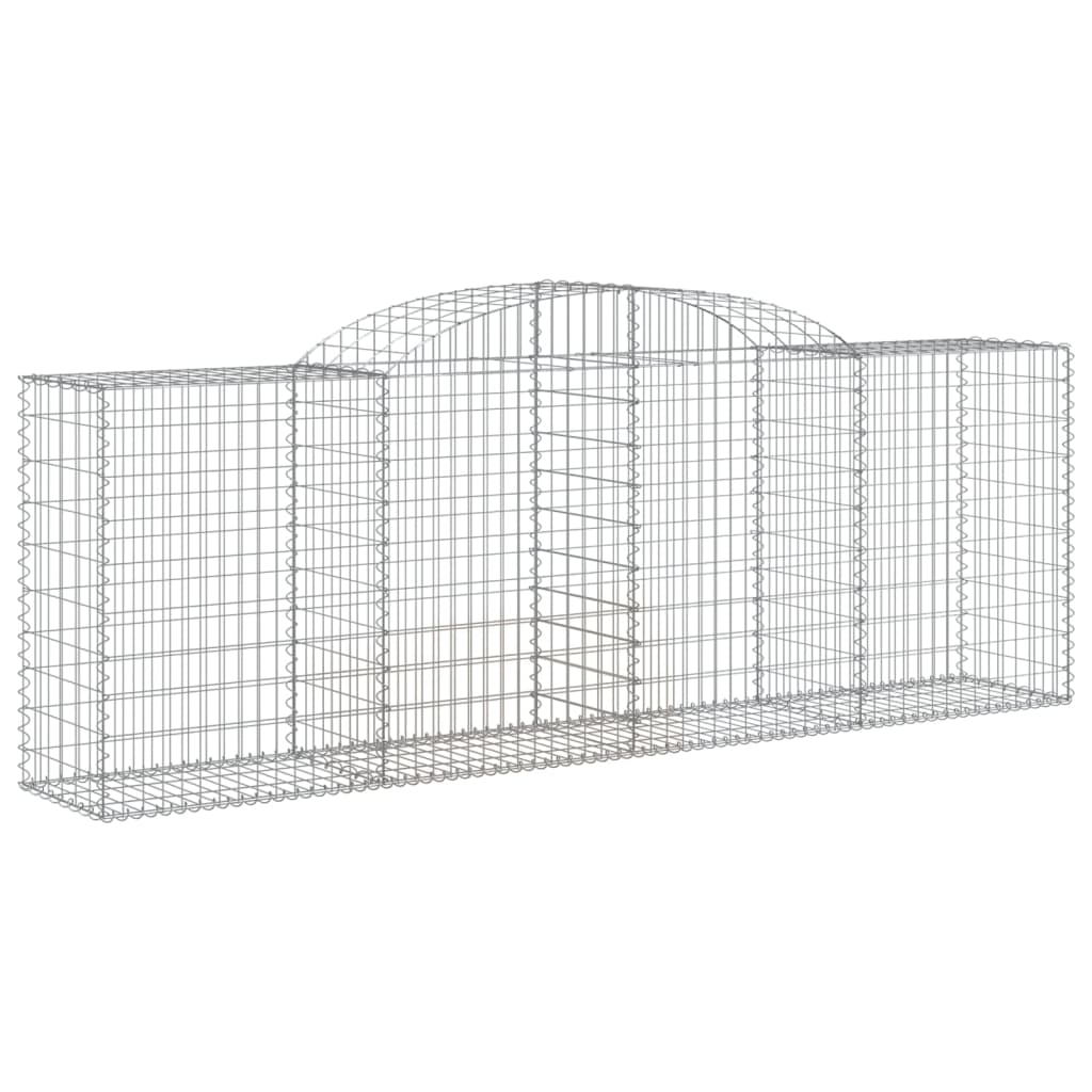 vidaXL Συρματοκιβώτια Τοξωτά 5 τεμ. 300x50x100/120 εκ. Γαλβαν. Ατσάλι - Image 3
