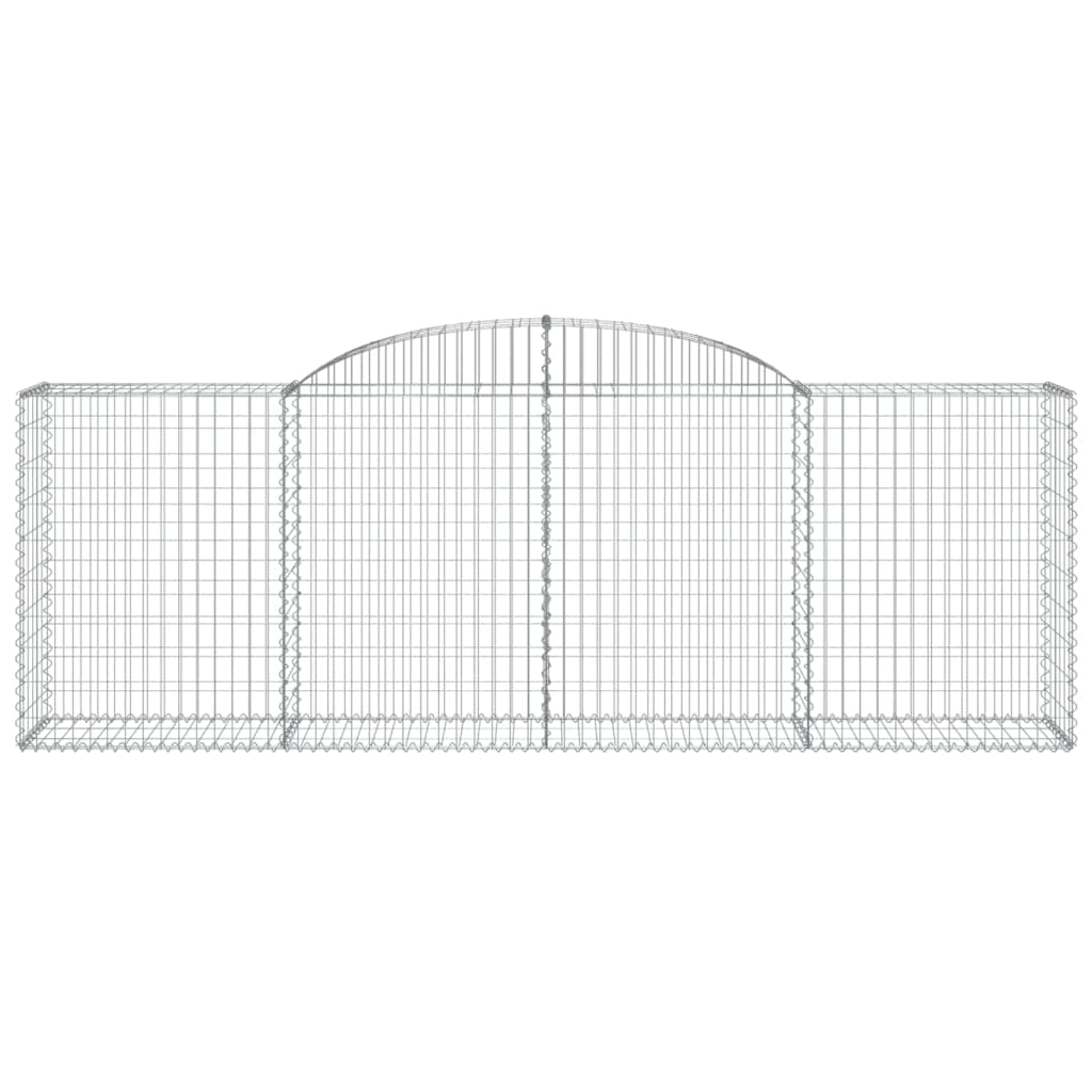 vidaXL Συρματοκιβώτια Τοξωτά 30 τεμ. 300x50x100/120 εκ. Γαλβαν. Ατσάλι - Image 4
