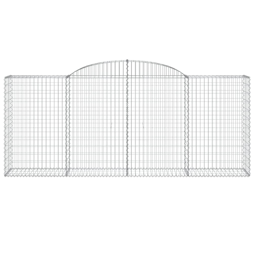 vidaXL Συρματοκιβώτια Τοξωτά 25 τεμ. 300x50x120/140 εκ. Γαλβαν. Ατσάλι - Image 4