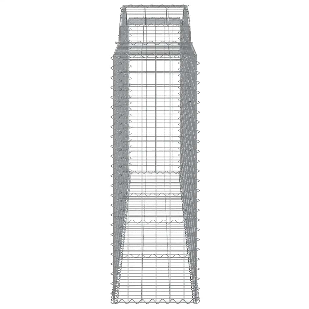 vidaXL Συρματοκιβώτια Τοξωτά 2 τεμ. 300x50x140/160 εκ. Γαλβαν. Ατσάλι - Image 5