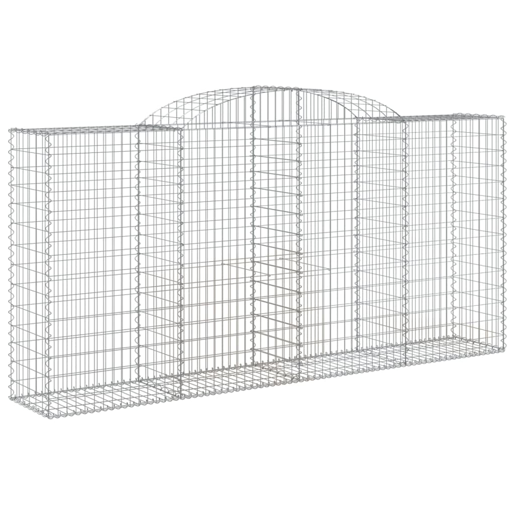 vidaXL Συρματοκιβώτια Τοξωτά 5 τεμ. 300x50x140/160 εκ. Γαλβαν. Ατσάλι - Image 3