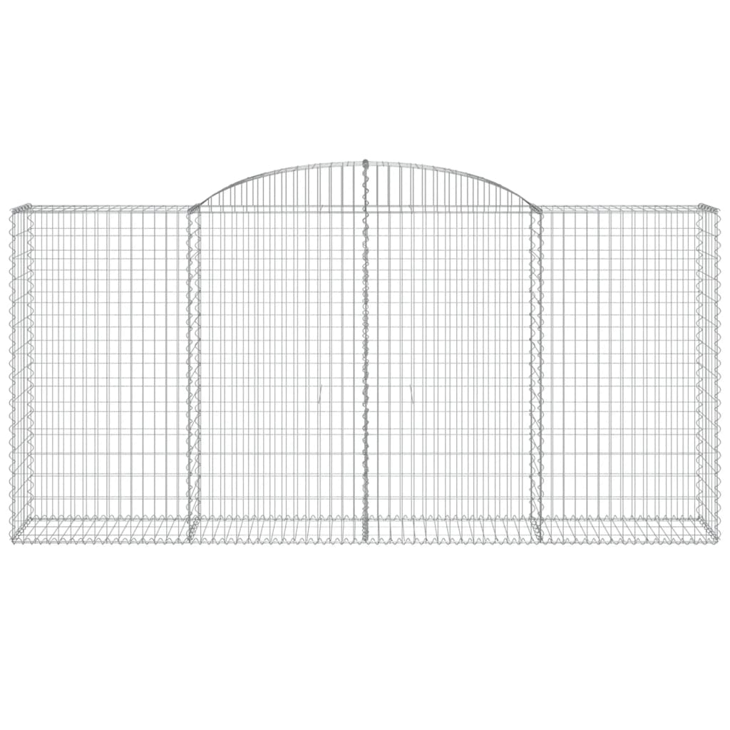 vidaXL Συρματοκιβώτια Τοξωτά 8 τεμ. 300x50x140/160 εκ. Γαλβαν. Ατσάλι - Image 4