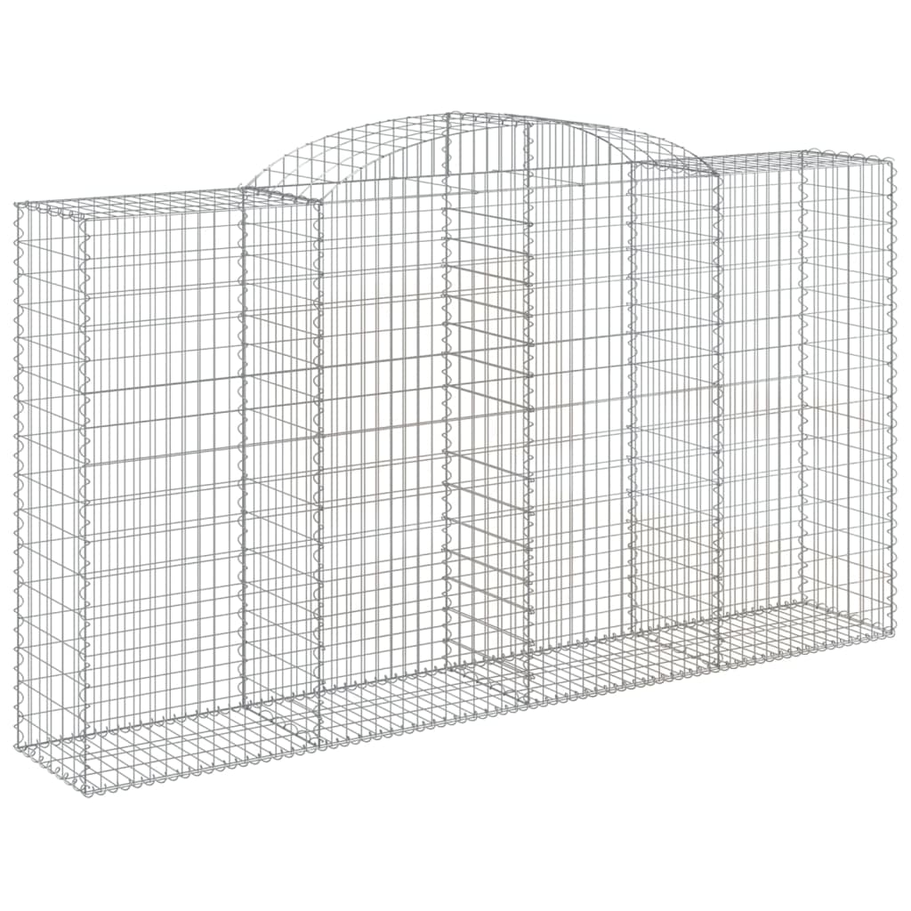 vidaXL Συρματοκιβώτια Τοξωτά 11 τεμ. 300x50x160/180 εκ. Γαλβαν. Ατσάλι - Image 3