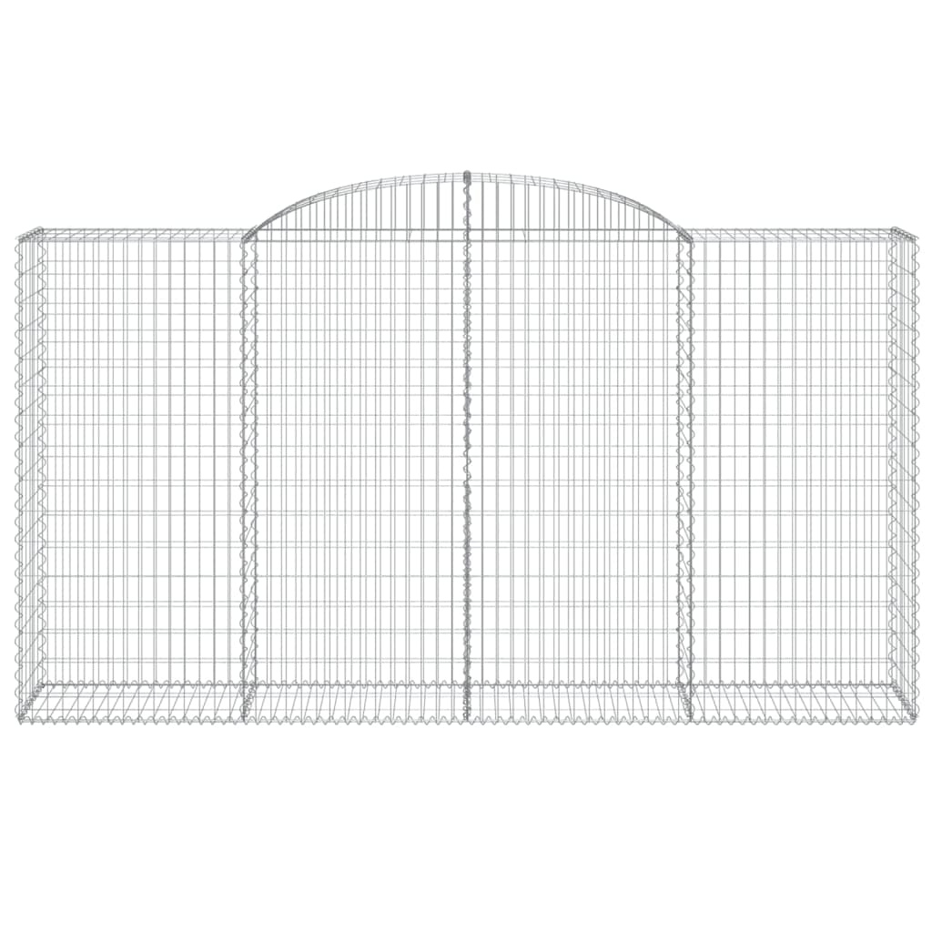 vidaXL Συρματοκιβώτια Τοξωτά 11 τεμ. 300x50x160/180 εκ. Γαλβαν. Ατσάλι - Image 4