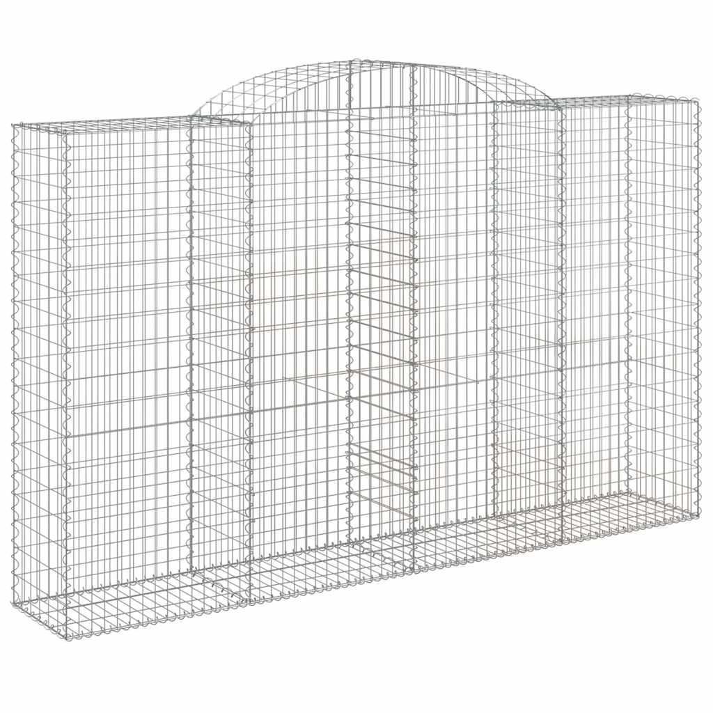 vidaXL Συρματοκιβώτια Τοξωτά 11 τεμ. 300x50x180/200 εκ. Γαλβαν. Ατσάλι - Image 3