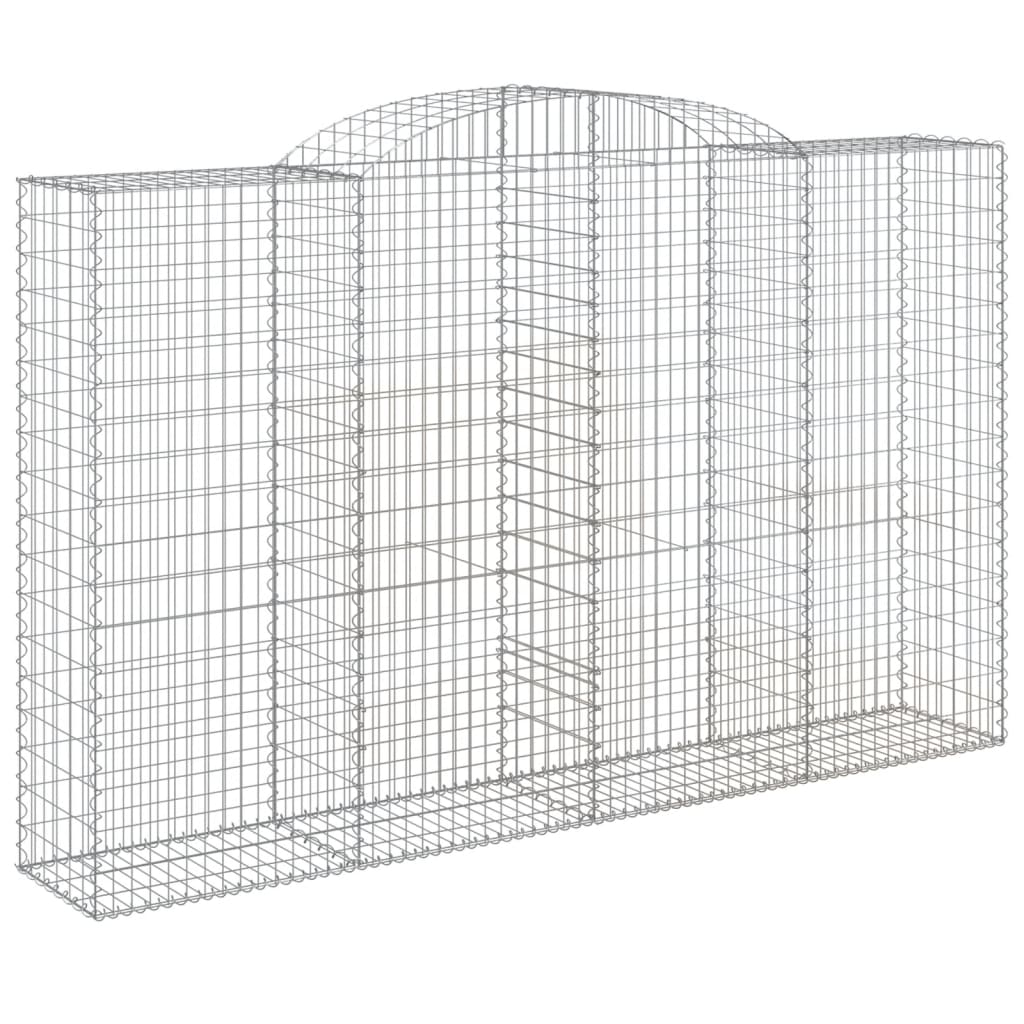 vidaXL Συρματοκιβώτια Τοξωτά 13 τεμ. 300x50x180/200 εκ. Γαλβαν. Ατσάλι - Image 3