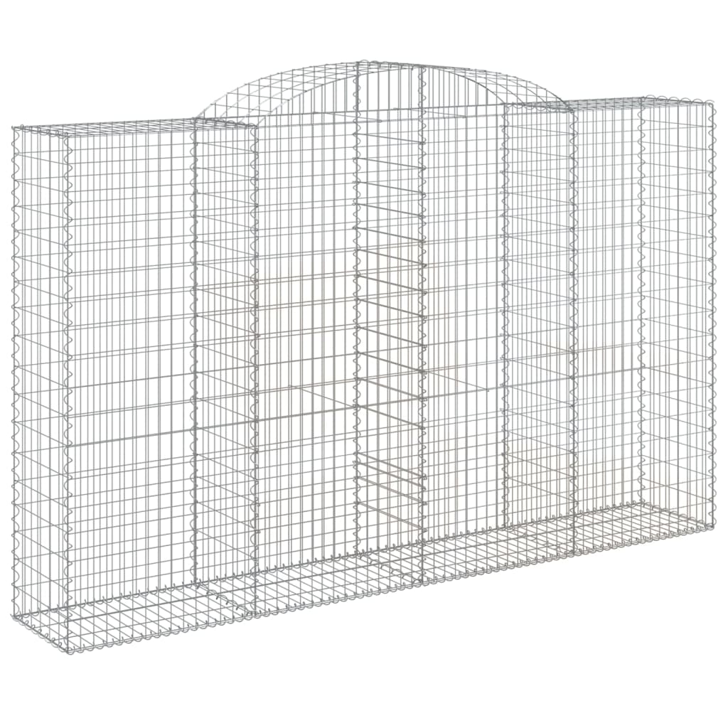 vidaXL Συρματοκιβώτια Τοξωτά 17 τεμ. 300x50x180/200 εκ. Γαλβαν. Ατσάλι - Image 3