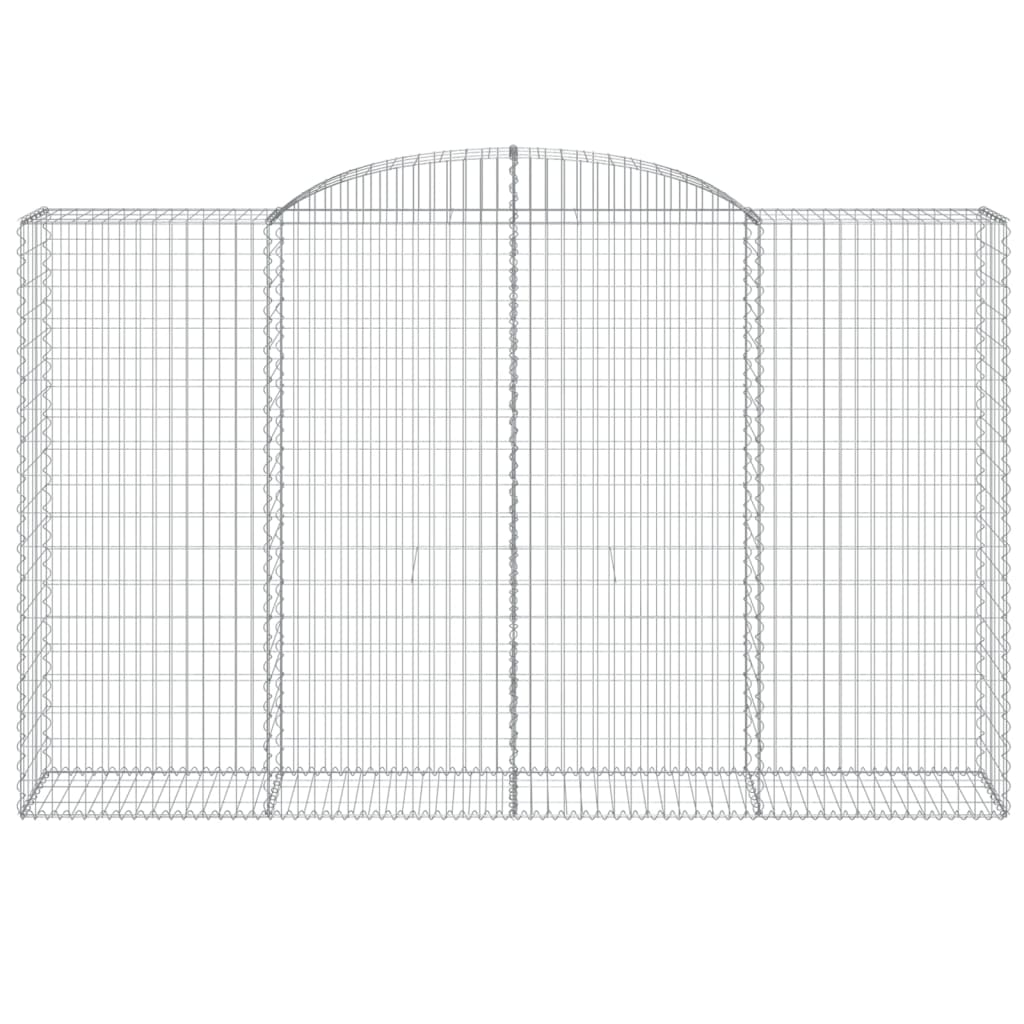 vidaXL Συρματοκιβώτια Τοξωτά 17 τεμ. 300x50x180/200 εκ. Γαλβαν. Ατσάλι - Image 4