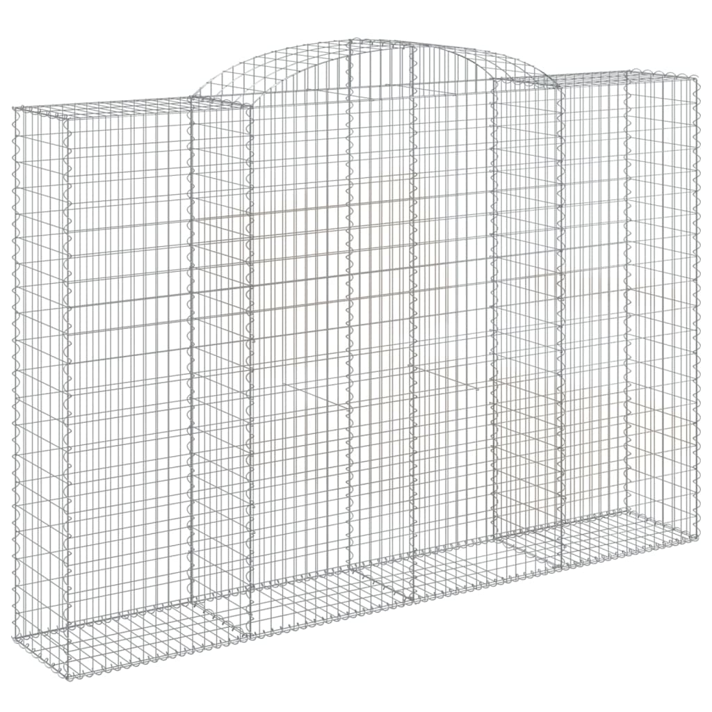 vidaXL Συρματοκιβώτια Τοξωτά 10 τεμ. 300x50x200/220 εκ. Γαλβαν. Ατσάλι - Image 3