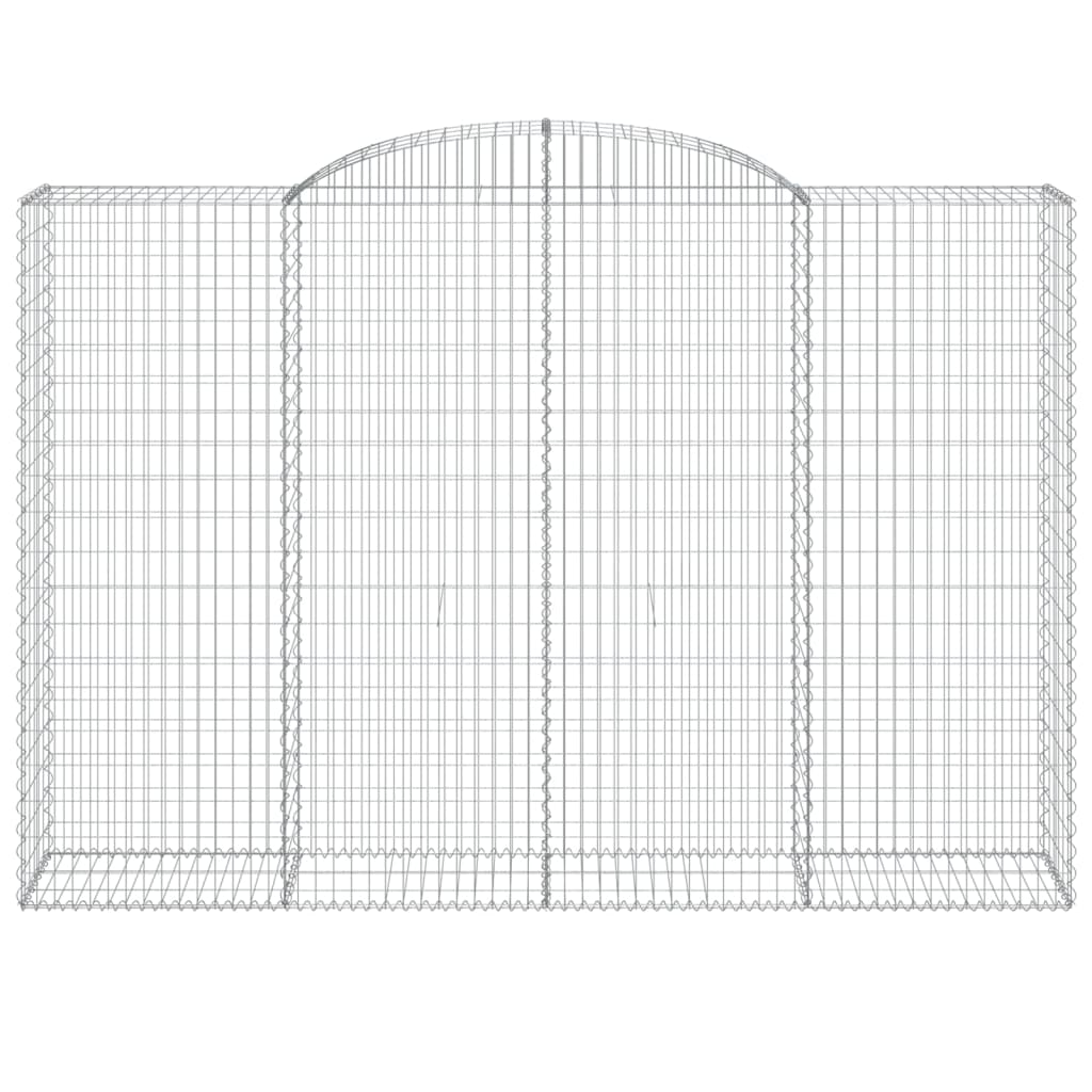 vidaXL Συρματοκιβώτια Τοξωτά 10 τεμ. 300x50x200/220 εκ. Γαλβαν. Ατσάλι - Image 4
