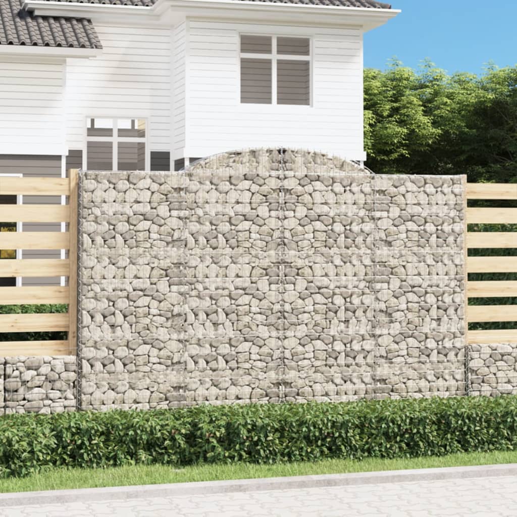 vidaXL Συρματοκιβώτια Τοξωτά 11 τεμ. 300x50x200/220 εκ. Γαλβαν. Ατσάλι