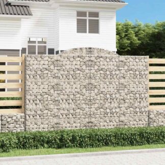 vidaXL Συρματοκιβώτια Τοξωτά 12 τεμ. 300x50x200/220 εκ. Γαλβαν. Ατσάλι