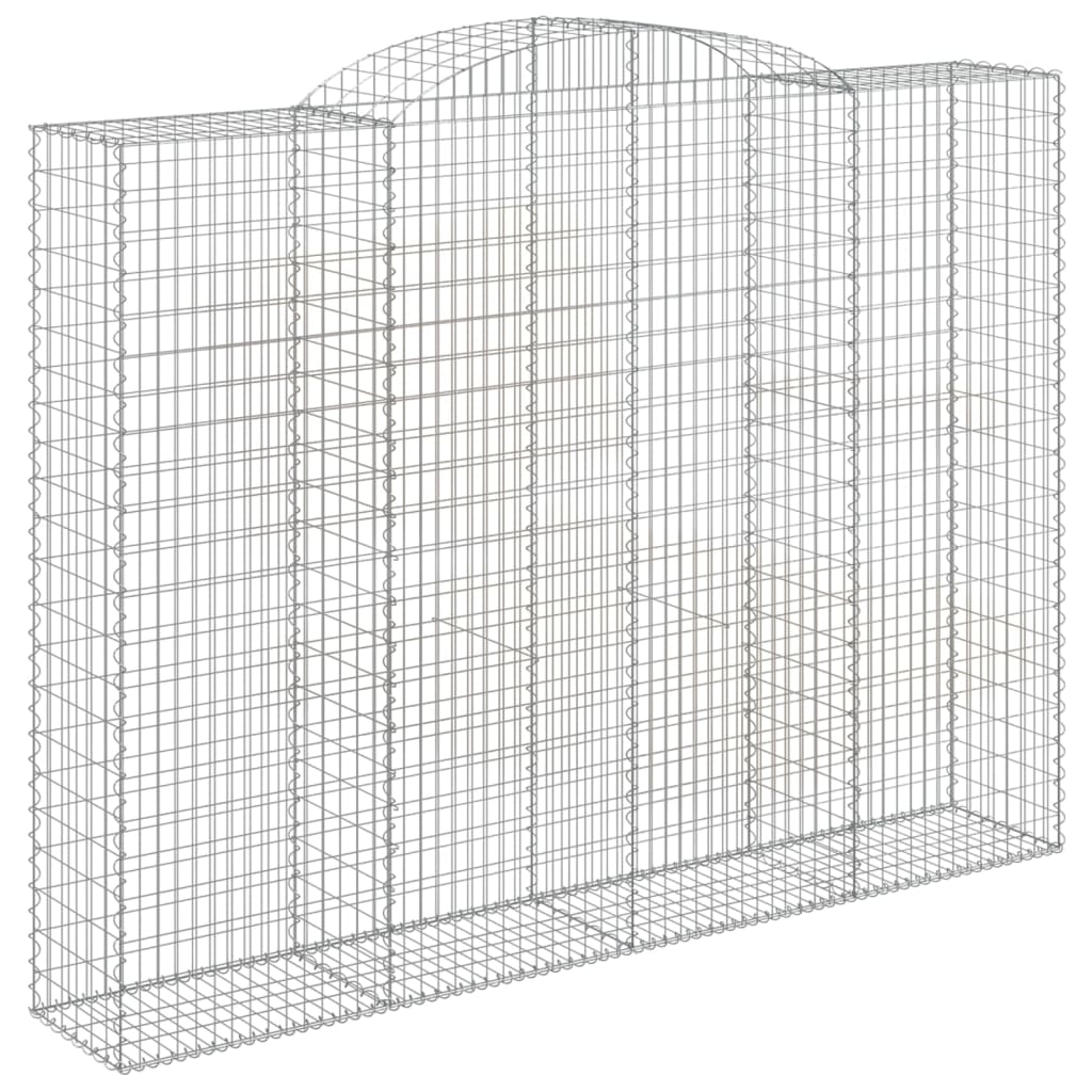 vidaXL Συρματοκιβώτια Τοξωτά 6 τεμ. 300x50x220/240 εκ. Γαλβαν. Ατσάλι - Image 3