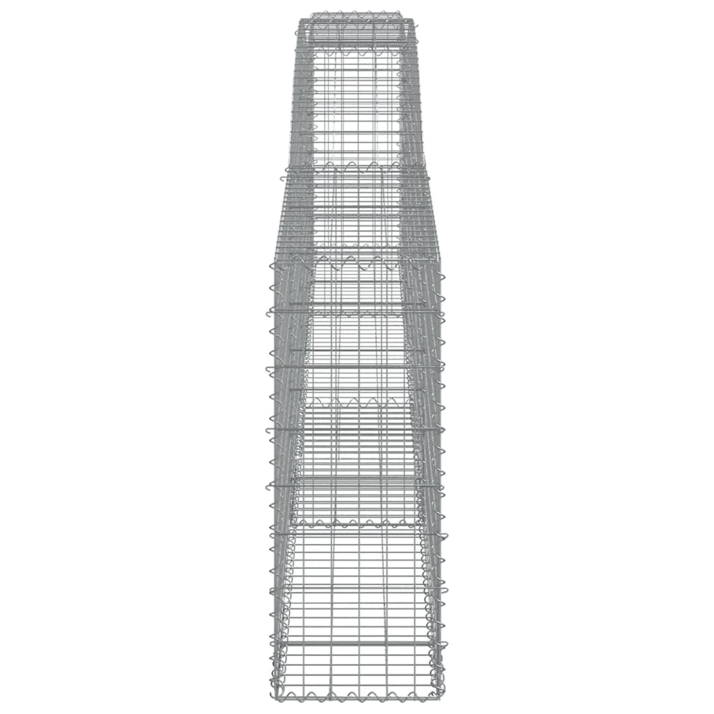 vidaXL Συρματοκιβώτια Τοξωτά 10 τεμ. 400x30x80/100 εκ. Γαλβαν. Ατσάλι - Image 5