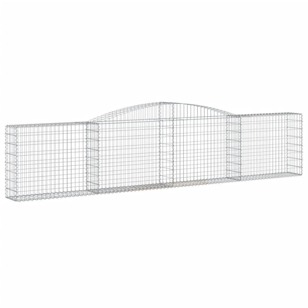 vidaXL Συρματοκιβώτια Τοξωτά 15 τεμ. 400x30x80/100 εκ. Γαλβαν. Ατσάλι - Image 3