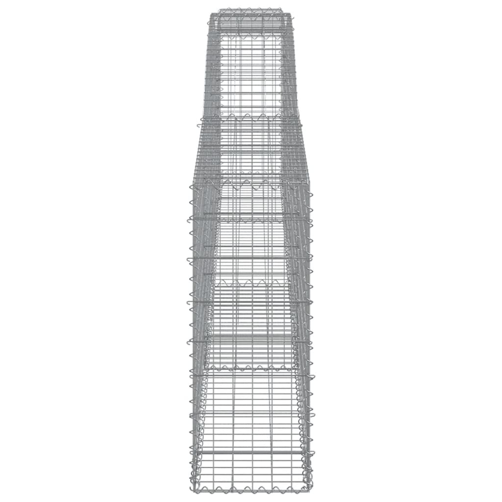 vidaXL Συρματοκιβώτια Τοξωτά 15 τεμ. 400x30x80/100 εκ. Γαλβαν. Ατσάλι - Image 5