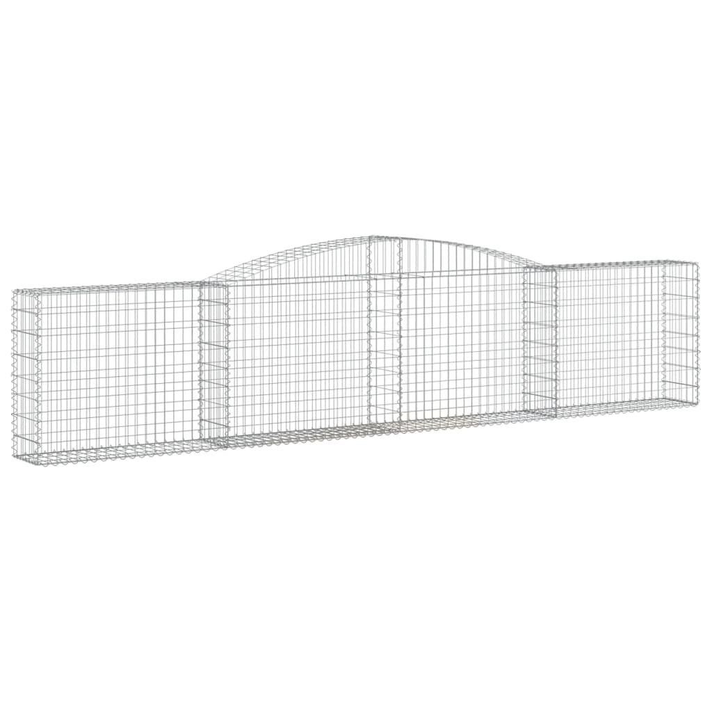 vidaXL Συρματοκιβώτια Τοξωτά 25 τεμ. 400x30x80/100 εκ. Γαλβαν. Ατσάλι - Image 3