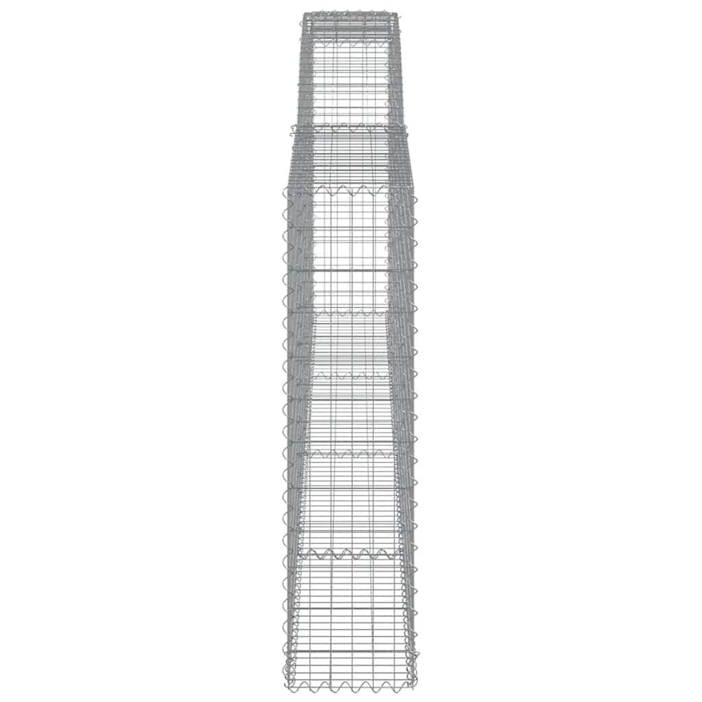 vidaXL Συρματοκιβώτια Τοξωτά 9 τεμ. 400x30x120/140 εκ. Γαλβαν. Ατσάλι - Image 5