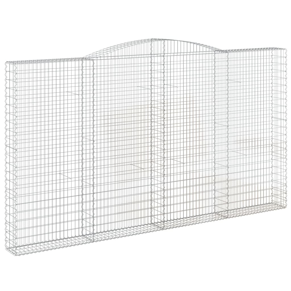 vidaXL Συρματοκιβώτια Τοξωτά 5 τεμ. 400x30x220/240 εκ. Γαλβαν. Ατσάλι - Image 3