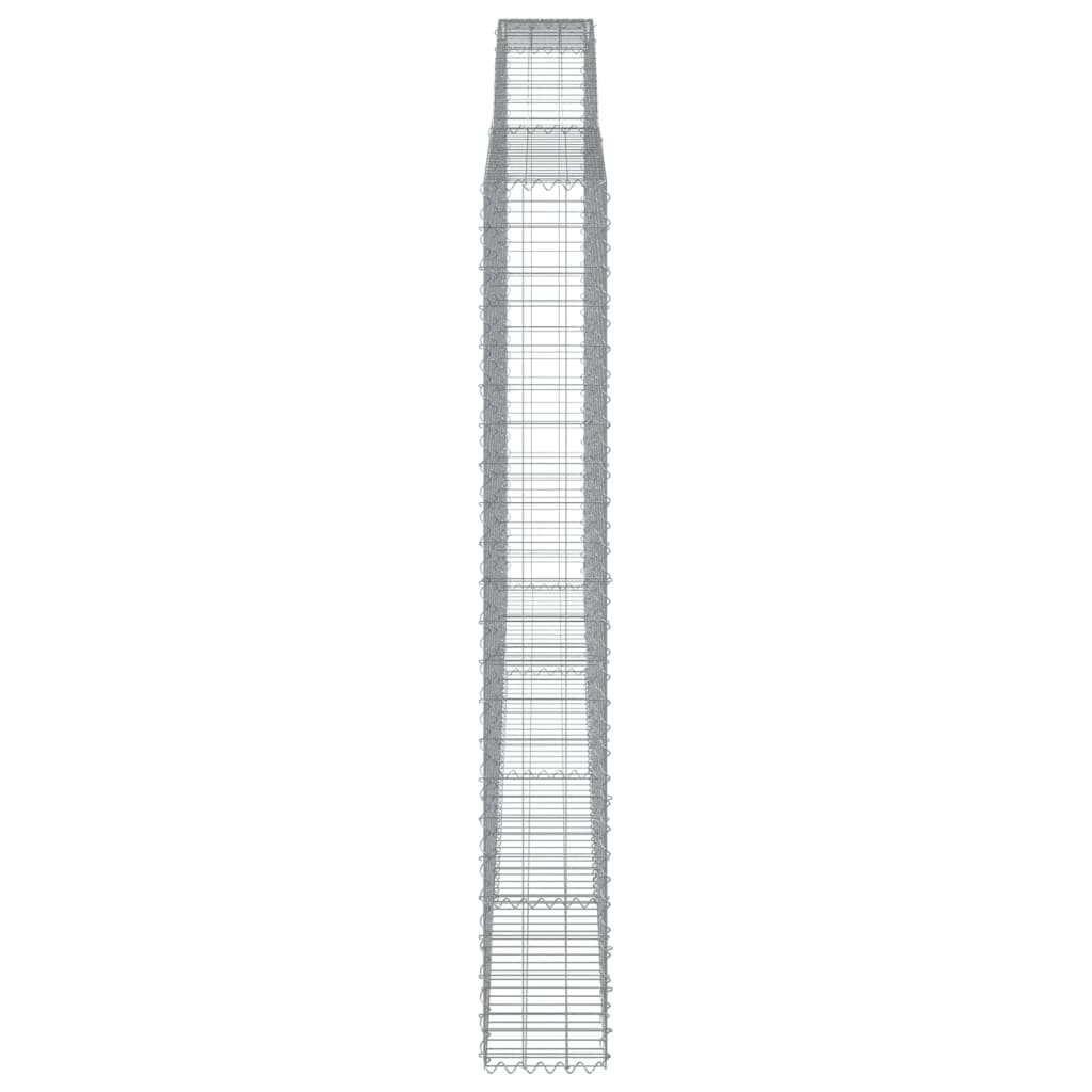 vidaXL Συρματοκιβώτια Τοξωτά 10 τεμ. 400x30x220/240 εκ. Γαλβαν. Ατσάλι - Image 5