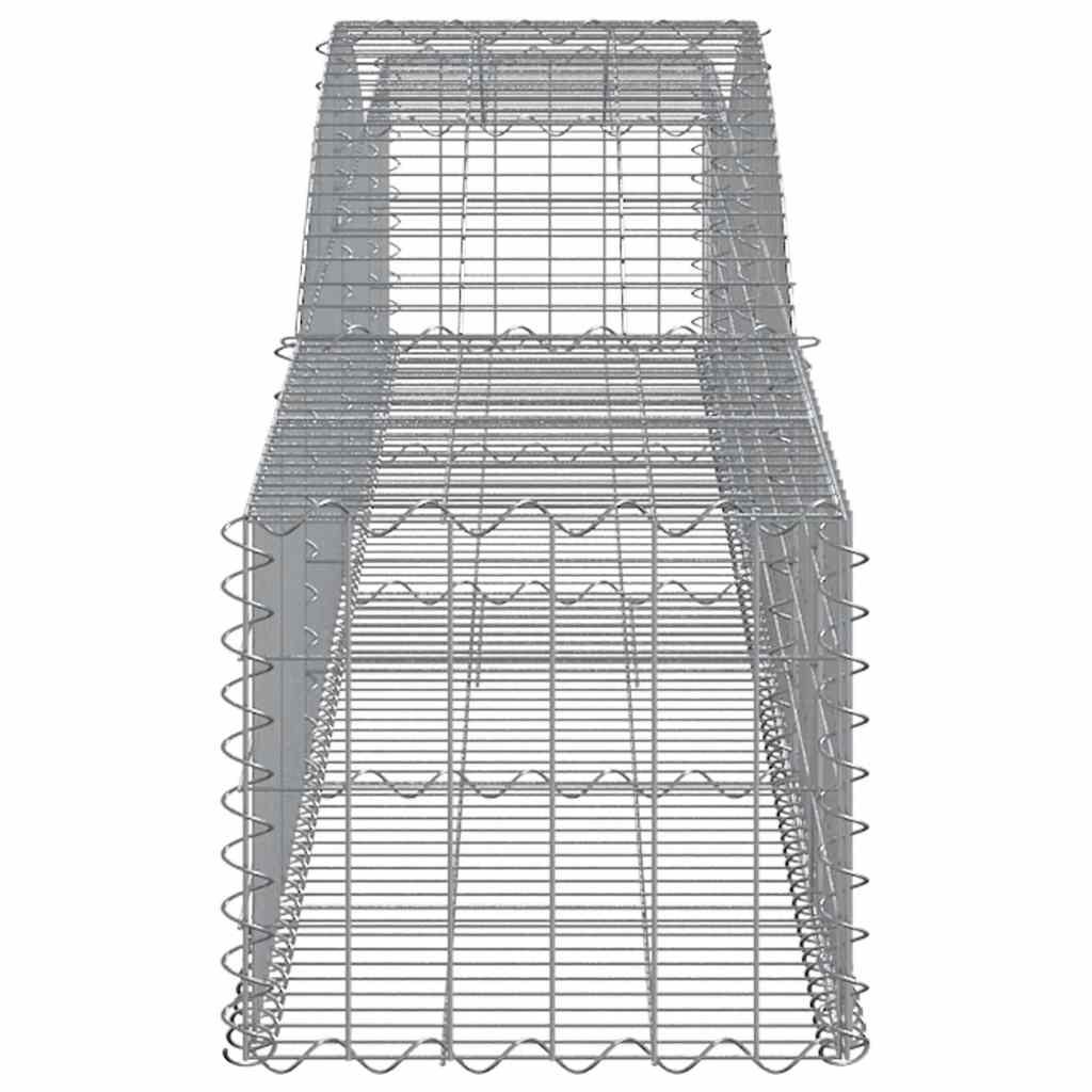 vidaXL Συρματοκιβώτια Τοξωτά 2 τεμ. 400x50x40/60 εκ. Γαλβαν. Ατσάλι - Image 5
