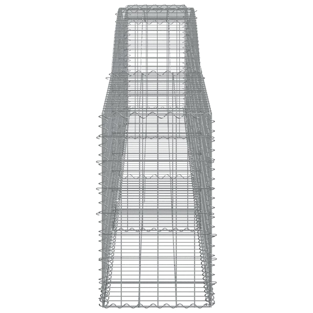 vidaXL Συρματοκιβώτια Τοξωτά 4 τεμ. 400x50x80/100 εκ. Γαλβαν. Ατσάλι - Image 5