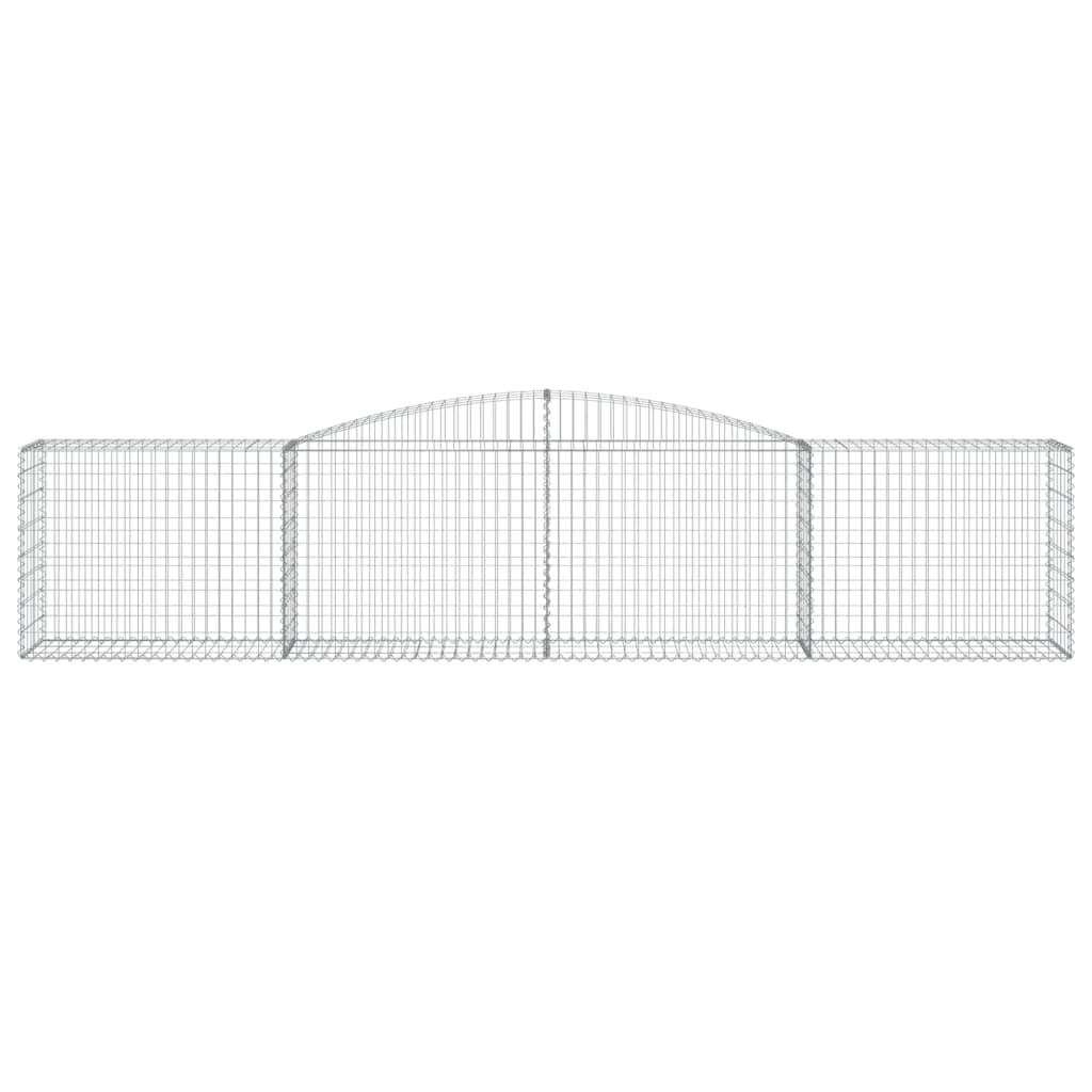 vidaXL Συρματοκιβώτια Τοξωτά 8 τεμ. 400x50x80/100 εκ. Γαλβαν. Ατσάλι - Image 4
