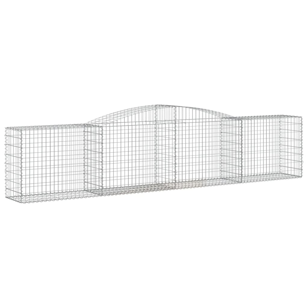 vidaXL Συρματοκιβώτια Τοξωτά 9 τεμ. 400x50x80/100 εκ. Γαλβαν. Ατσάλι - Image 3