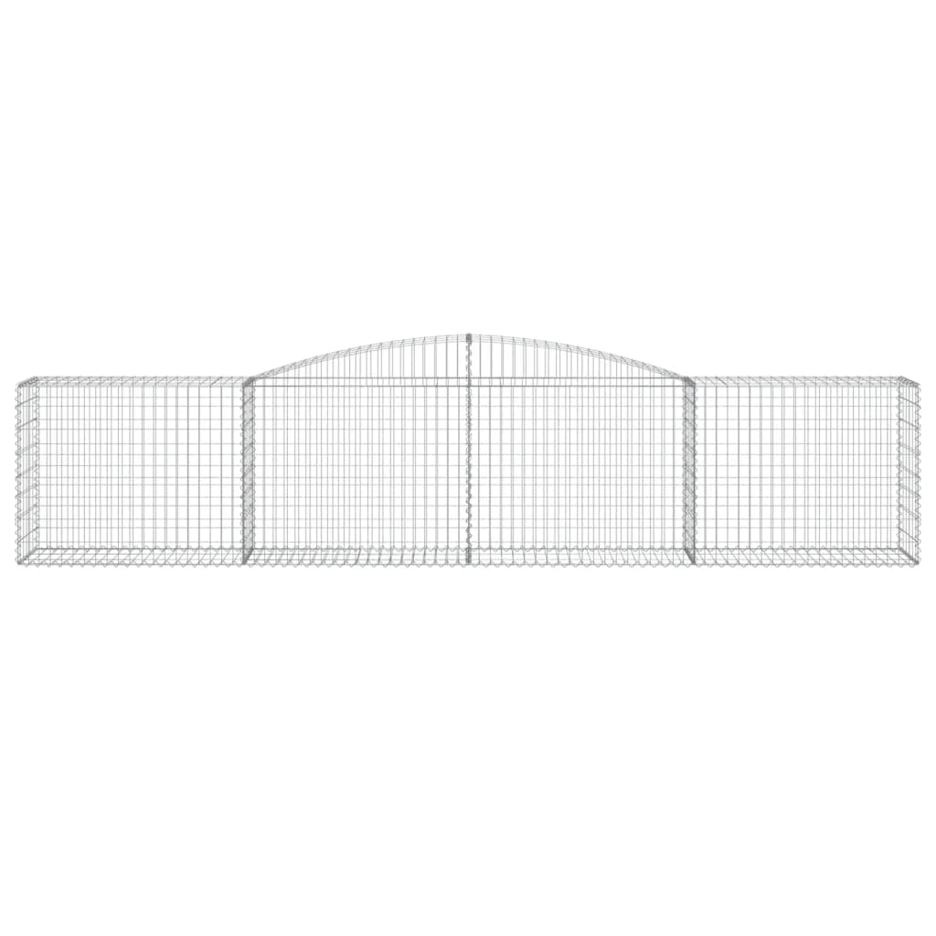 vidaXL Συρματοκιβώτια Τοξωτά 9 τεμ. 400x50x80/100 εκ. Γαλβαν. Ατσάλι - Image 4
