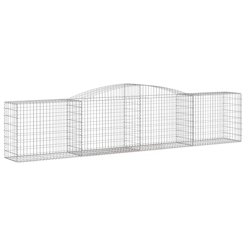 vidaXL Συρματοκιβώτια Τοξωτά 15 τεμ. 400x50x80/100 εκ. Γαλβαν. Ατσάλι - Image 3