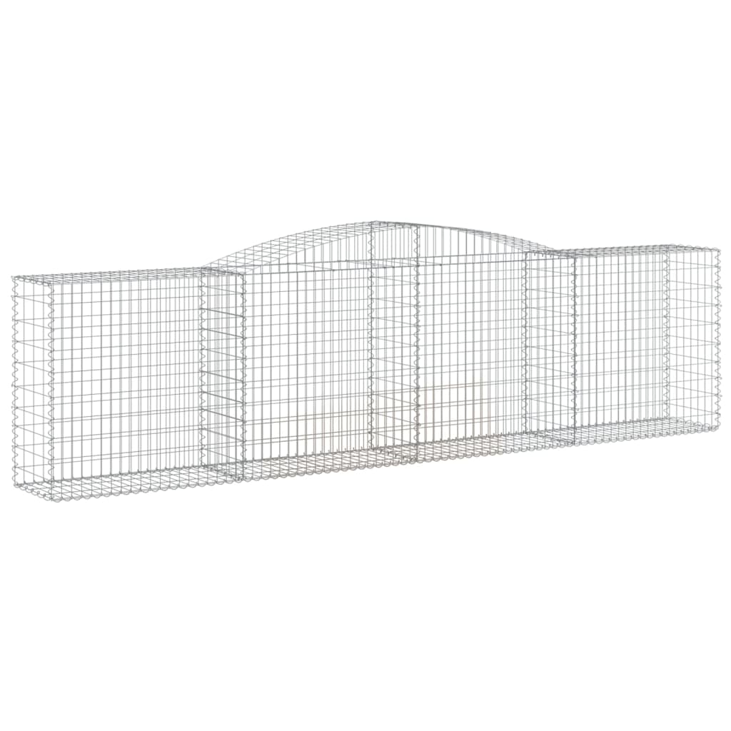 vidaXL Συρματοκιβώτια Τοξωτά 6 τεμ. 400x50x100/120 εκ. Γαλβαν. Ατσάλι - Image 3