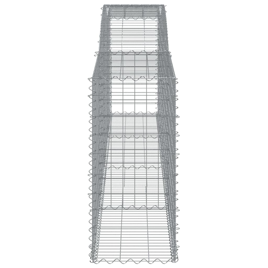 vidaXL Συρματοκιβώτια Τοξωτά 8 τεμ. 400x50x100/120 εκ. Γαλβαν. Ατσάλι - Image 5
