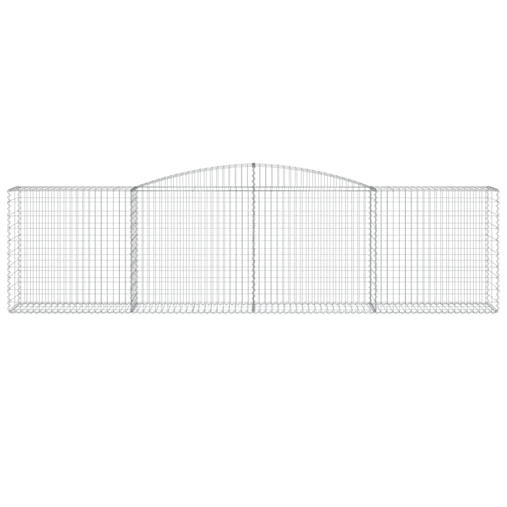 vidaXL Συρματοκιβώτια Τοξωτά 15 τεμ. 400x50x100/120 εκ. Γαλβαν. Ατσάλι - Image 4