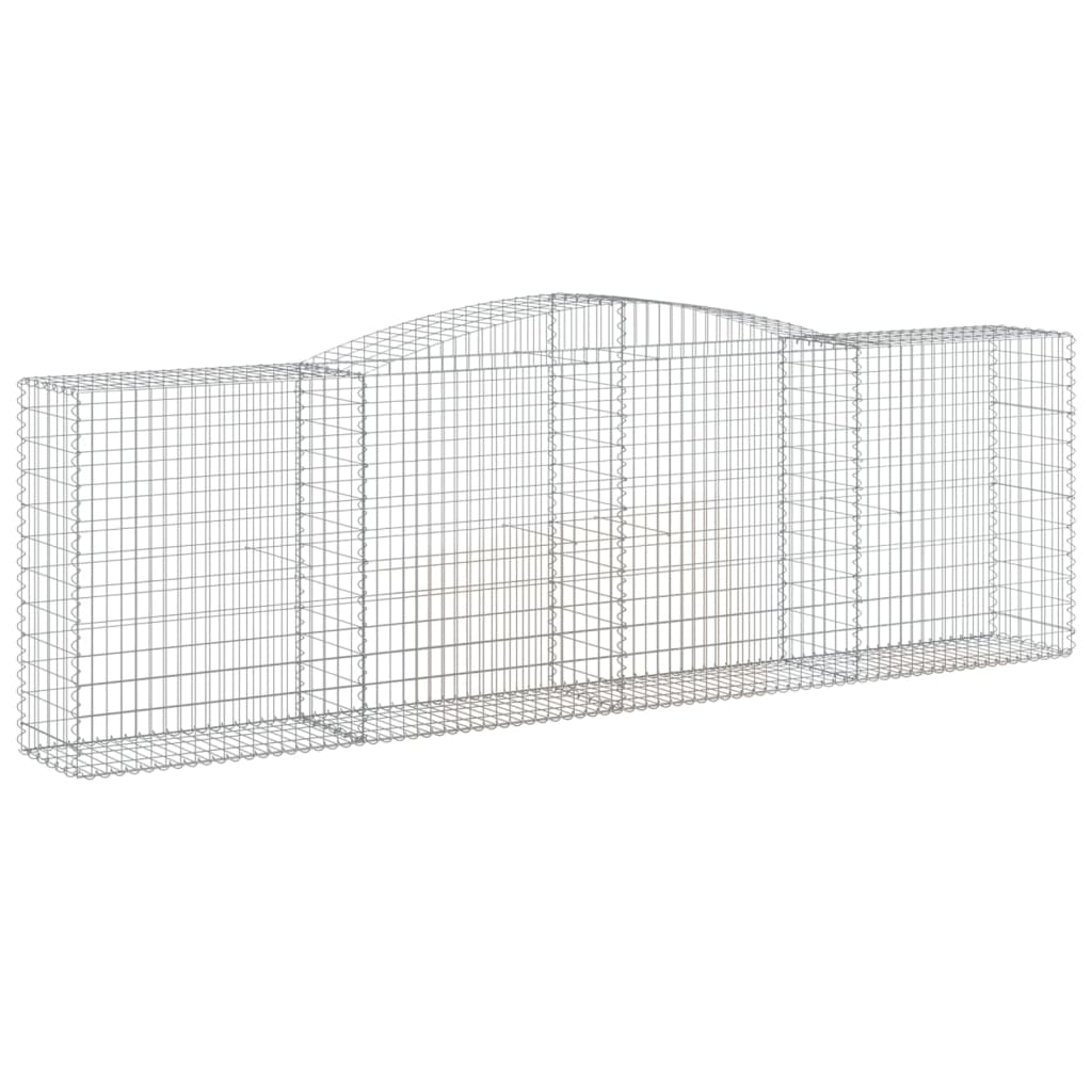 vidaXL Συρματοκιβώτια Τοξωτά 15 τεμ. 400x50x120/140 εκ. Γαλβαν. Ατσάλι - Image 3