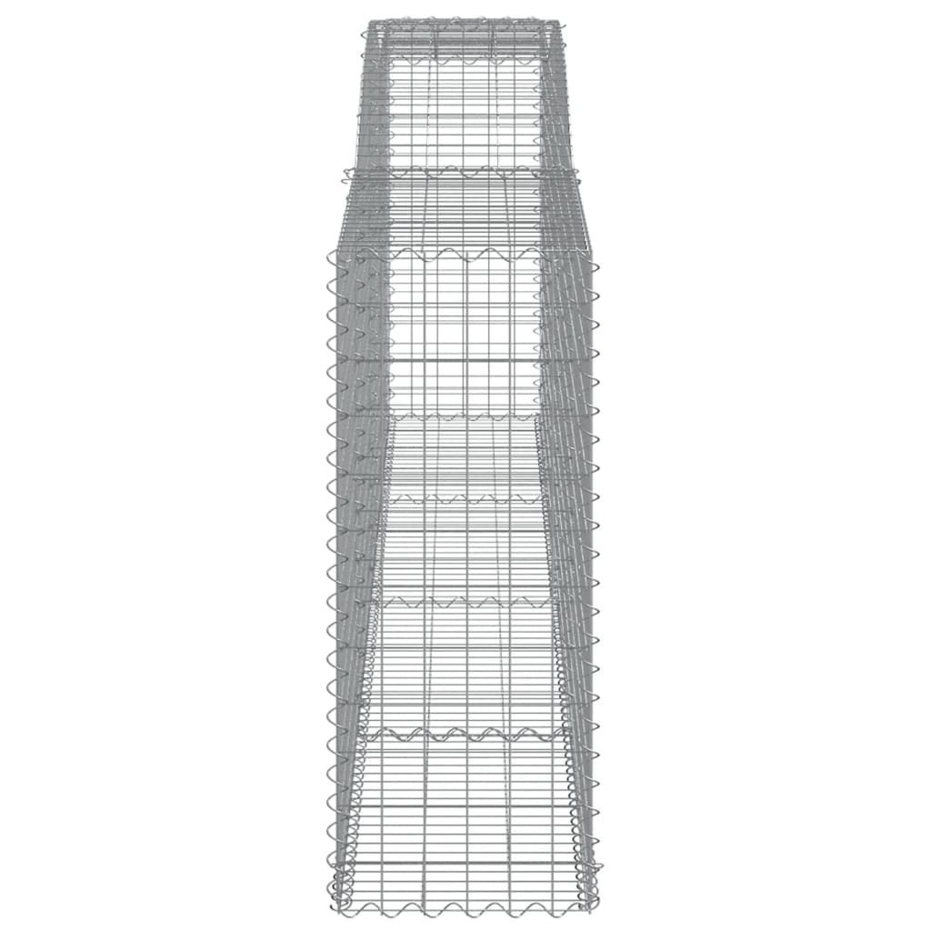 vidaXL Συρματοκιβώτια Τοξωτά 15 τεμ. 400x50x120/140 εκ. Γαλβαν. Ατσάλι - Image 5