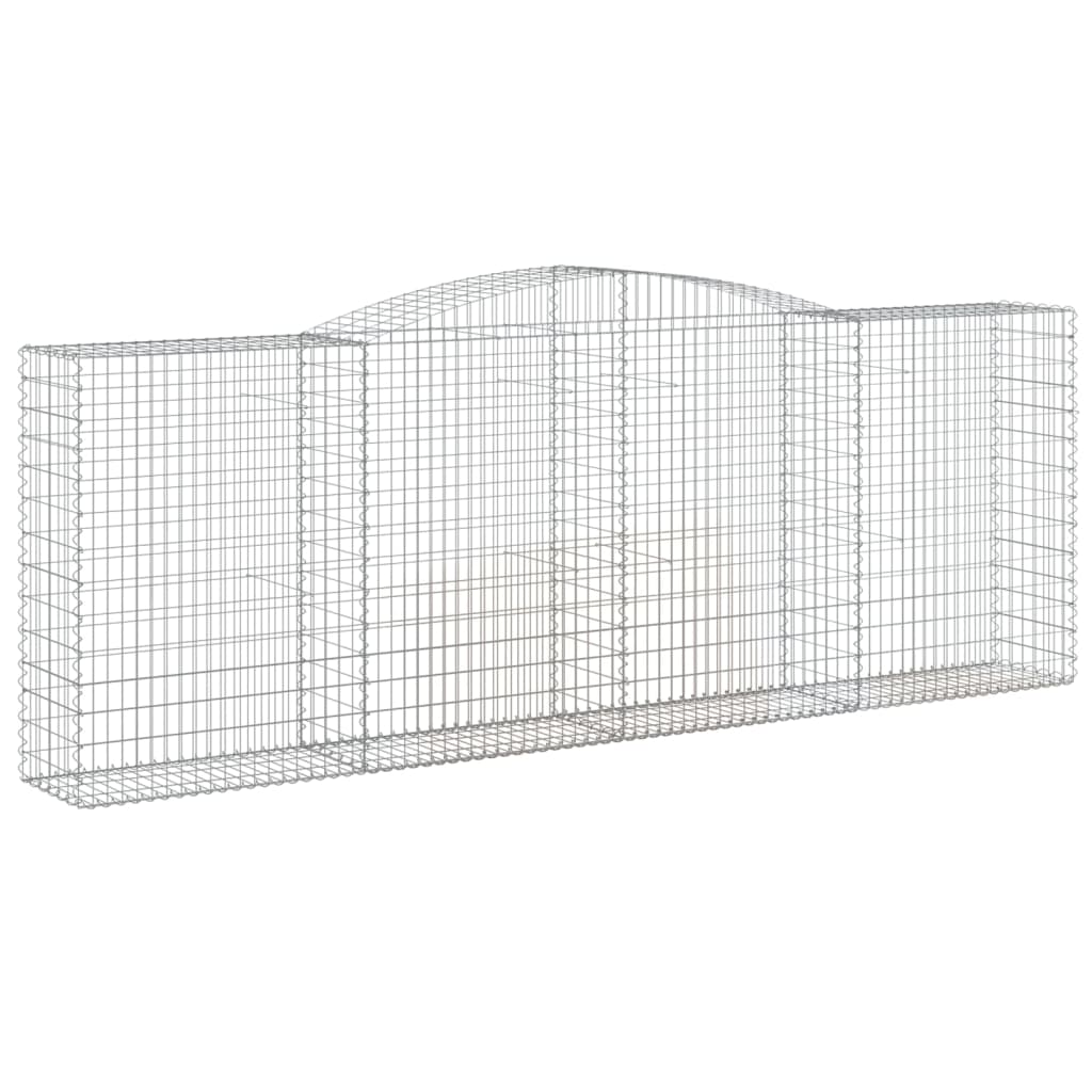 vidaXL Συρματοκιβώτια Τοξωτά 10 τεμ. 400x50x140/160 εκ. Γαλβαν. Ατσάλι - Image 3