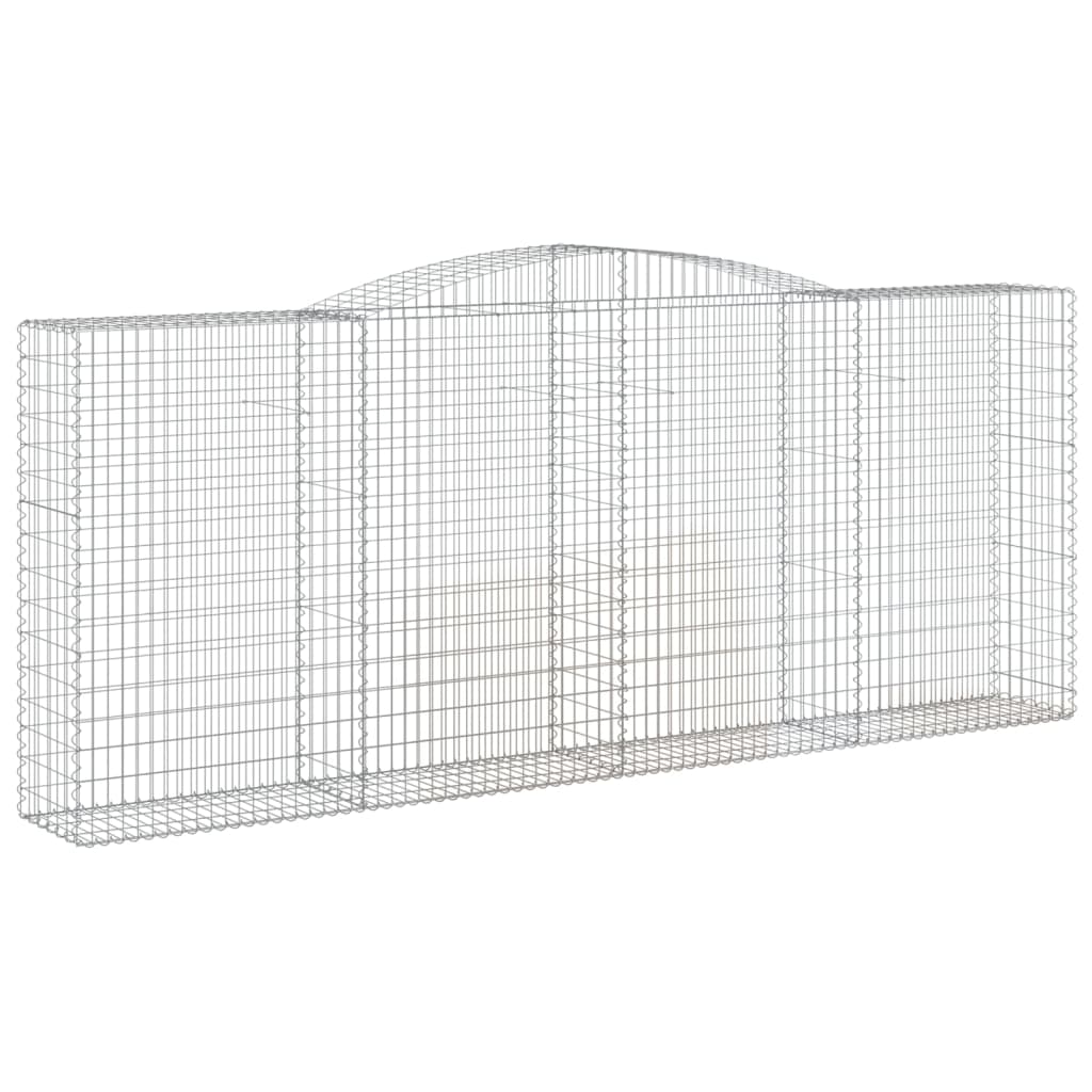 vidaXL Συρματοκιβώτια Τοξωτά 10 τεμ. 400x50x160/180 εκ. Γαλβαν. Ατσάλι - Image 3